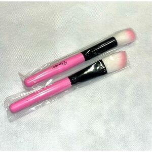 Daxstar Makeup Brushes Set of 2 Pink Black NEW